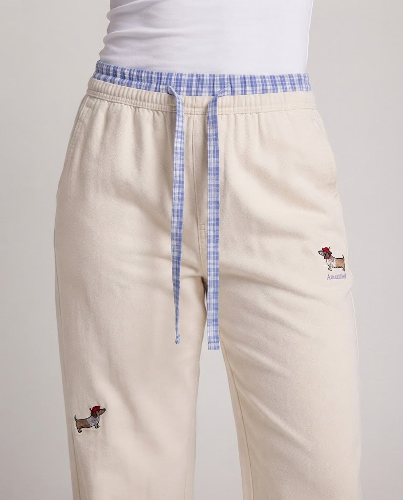 Damen Bequeme und lockere Baumwollhose Drune