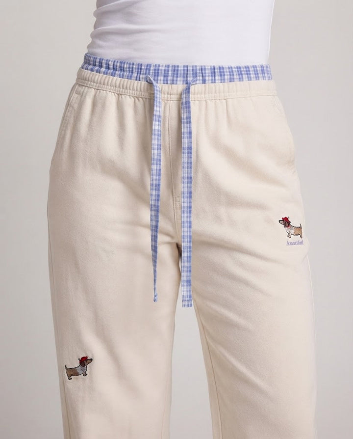 Damen Bequeme und lockere Baumwollhose Drune