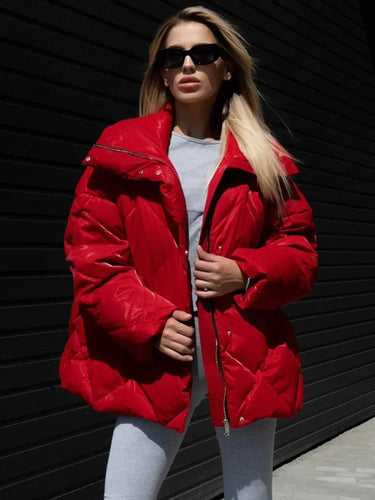 Drune | Übergroße Pufferjacke mit Reißverschluss