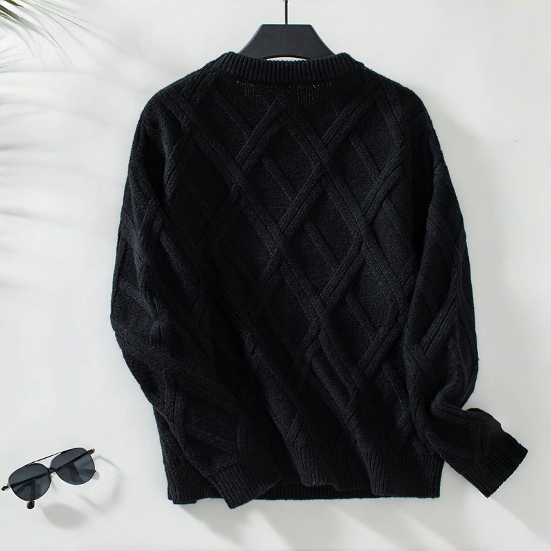 Drune | Einfarbiger Pullover Für Lässige Outfits