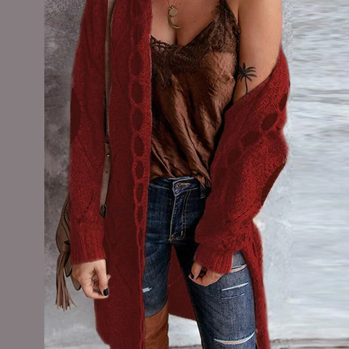 Drune | Modischer Strickpullover mit Kontrast-Patches