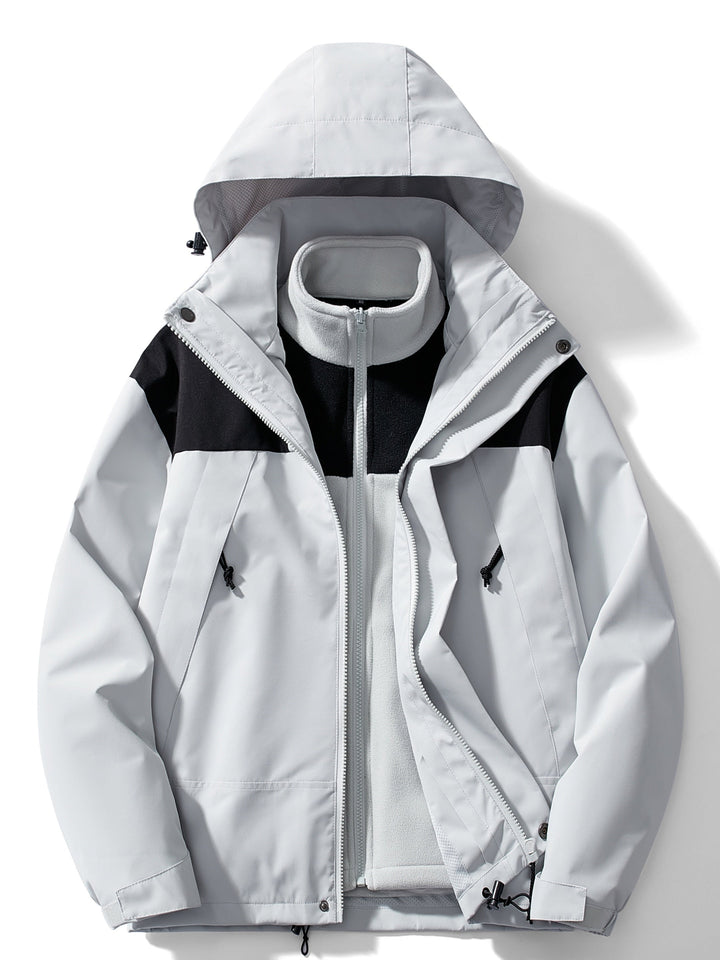 Drune | Winterjacke mit Kapuze 3 in 1 für Frauen, perfekt für Outdoor-Aktivitäten