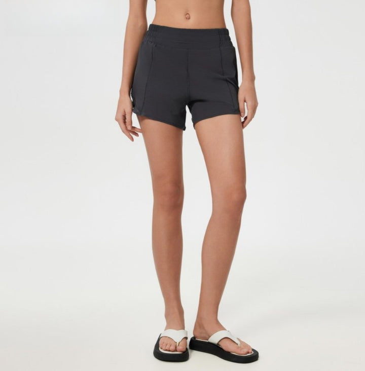 Drune | Yoga-Shorts mit hoher Taille und Bauch