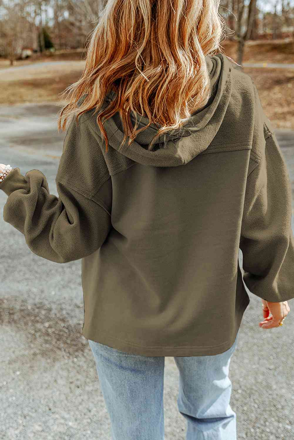 Drune | Hoodie - lässige Damenjacke mit Reißverschluss und Brusttaschen