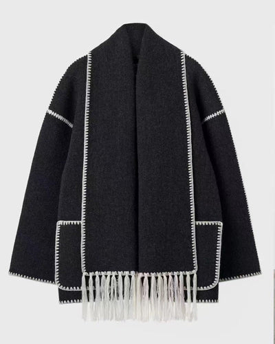 Drune | Hepburn-Stil Wollcape Mantel