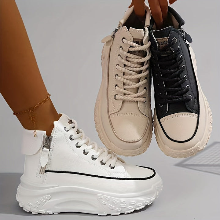 Drune | Lässige Plateau Knöchelhohe Sneaker