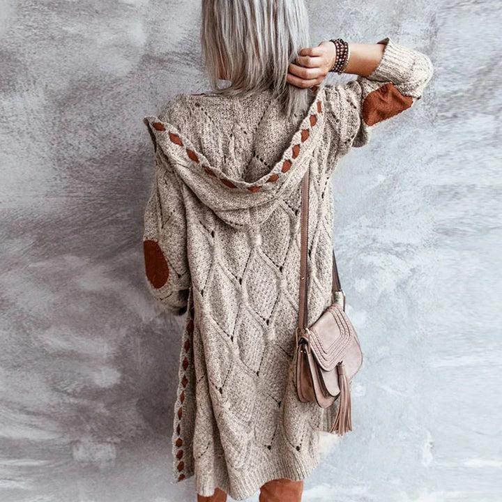 Drune | Modischer Strickpullover mit Kontrast-Patches