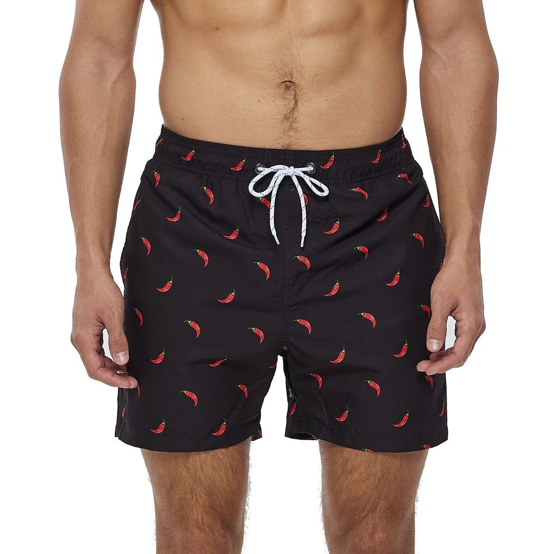 Drune | Atmungsaktive Badeshorts mit Funky Print für Männer