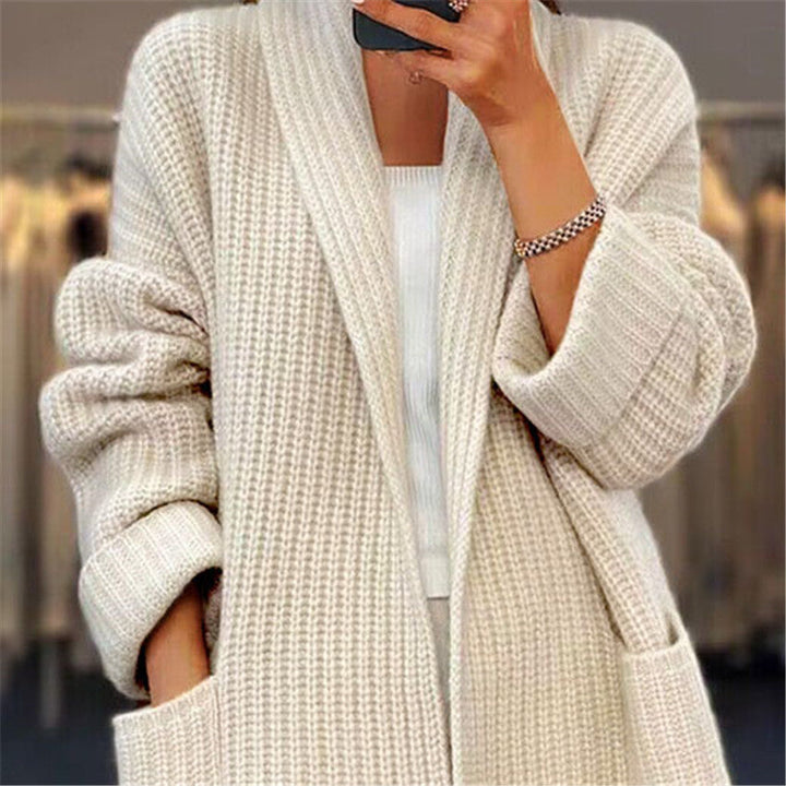 Drune | Mantel Strickjacke Mit Breiten Taschen
