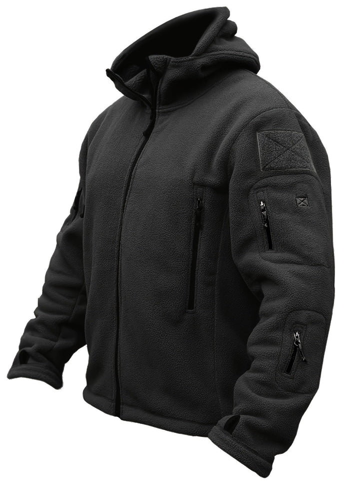 Drune | Fleece-Reißverschluss-Winddichte Outdoorjacke Für Herren - Perfekt für Outdoor-Aktivitäten
