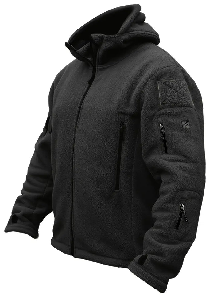 Drune | Tactical Hoodie Jacke - Mehrfach-Taschen-Design - Fleece-Futter - Outdoor-Leistung