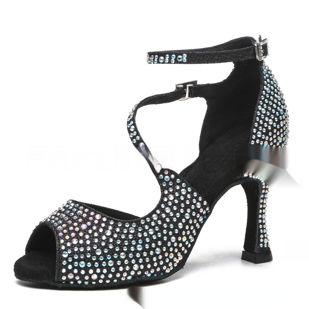 Drune | Frauen Latin Tanz Mittelabsatz Tanzschuhe Damen