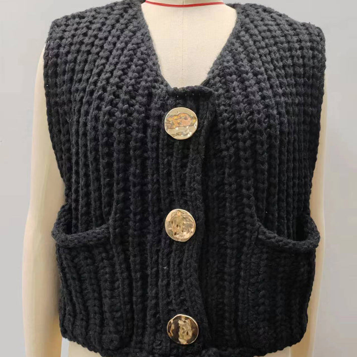 Drune | Ärmellose Gestrickte Weste