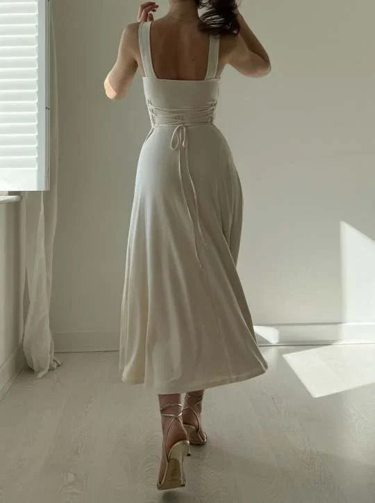 Drune | Elegante Rückenfreie Maxi Kleid