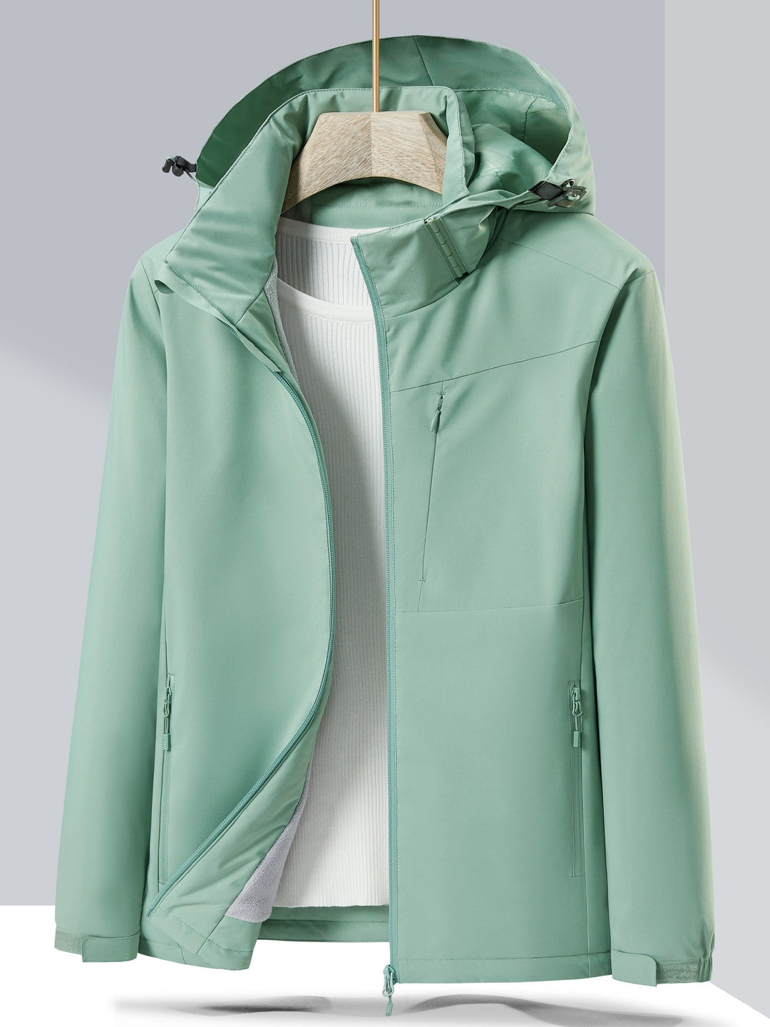 Drune | Winterjacke aus wasserdichtem Fleece mit Kapuze für Frauen - Perfekt für Outdoor-Aktivitäten