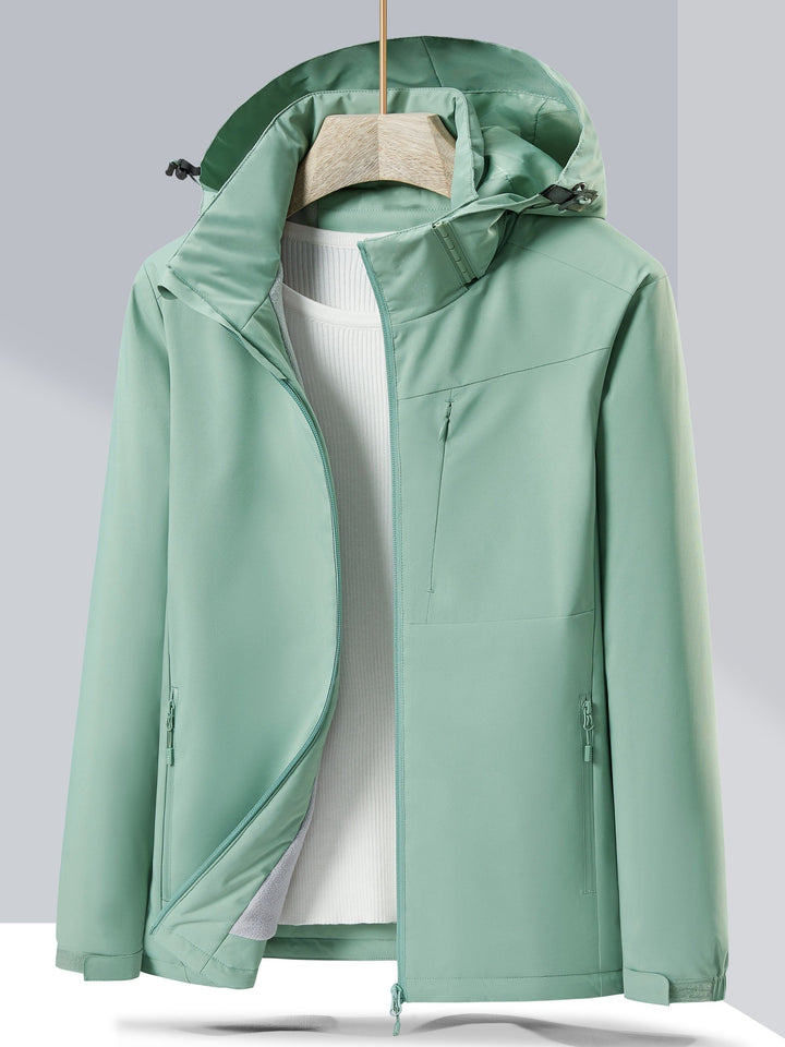 Drune | Winterjacke aus wasserdichtem Fleece mit Kapuze für Frauen - Perfekt für Outdoor-Aktivitäten