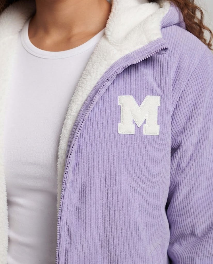 Damen Fleecejacke mit Kapuze Drune
