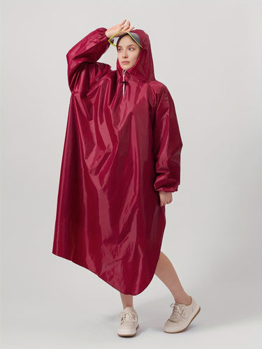 Wasserdichter Unisex-Regenponcho mit Kapuze