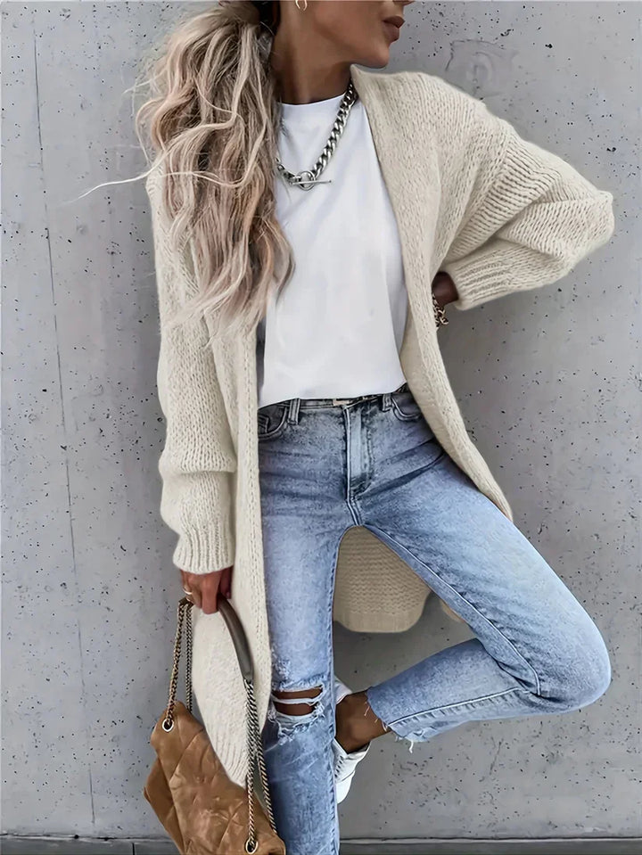 Drune | mittellanger Cashmere Strickcardigan für Damen - Perfekt für den Alltag