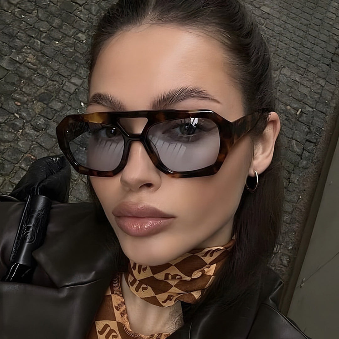 Drune | Unregelmäßige Doppelstrahl-Sonnenbrille