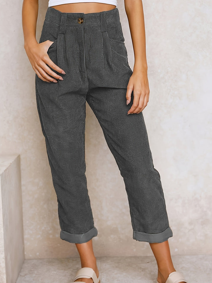 Drune | Damen Stoffhose mit geradem Bein für eleganten Stil
