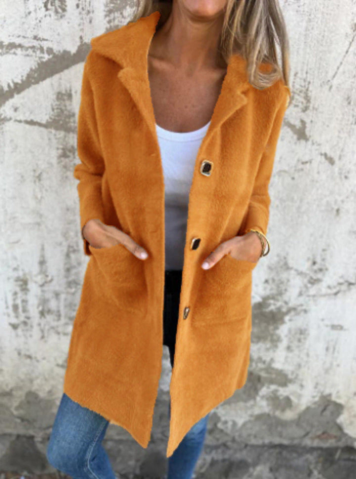 Drune | Lange Jacke mit Knöpfen
