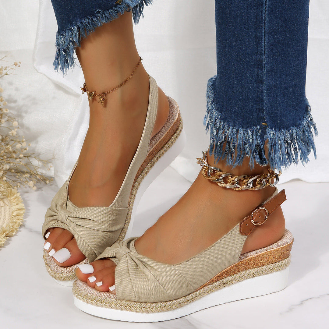 Drune | Damen Keilsandalen
