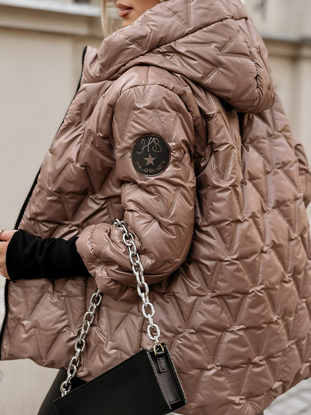 Drune | Patchwork-Jacke mit Kapuze