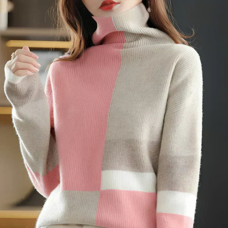 Drune | Kuschelpullover mit Farbakzenten für den Winter