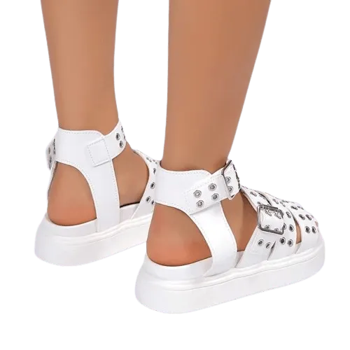 Drune | Damen-Sandalen mit offener Spitze und dickem Boden