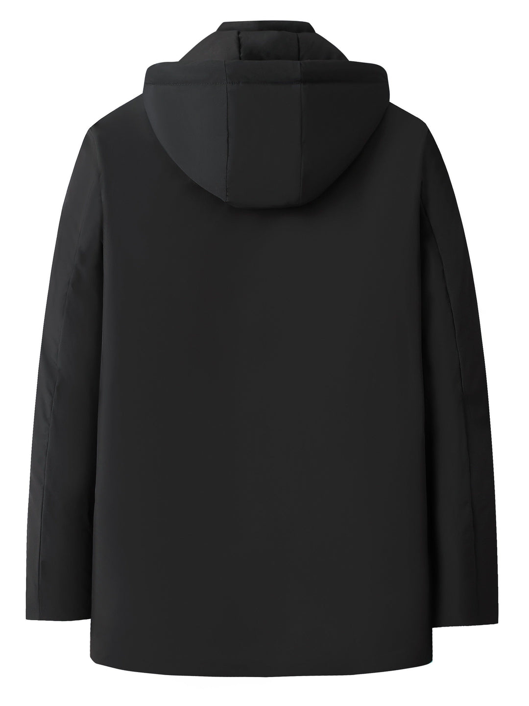 Drune | Herren Steppwintermantel mit Kapuze - Warme Jacke mit Reißverschluss und Taschen