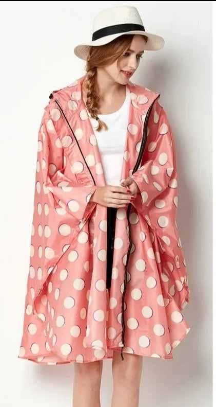 Drune | Poncho mit geometrischem grafischen Druck
