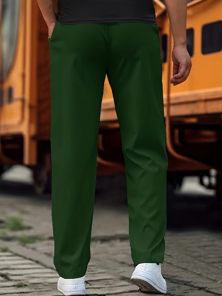 Drune | Stilvolle Kordelzug Athletische Hosen mit Taschen für Herren