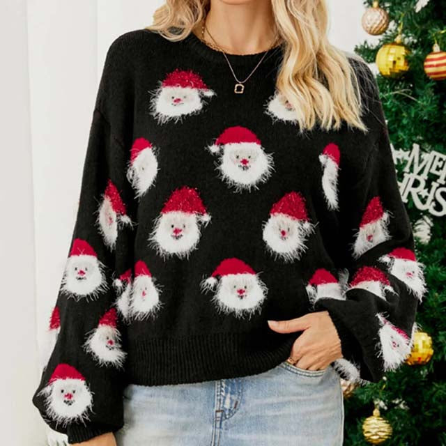 Drune | Weihnachtlicher Strickpullover mit Rentiermotiv