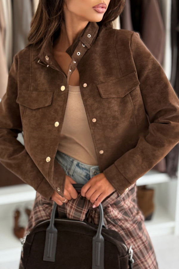 Drune | langärmelige Freizeitjacke mit Knöpfen