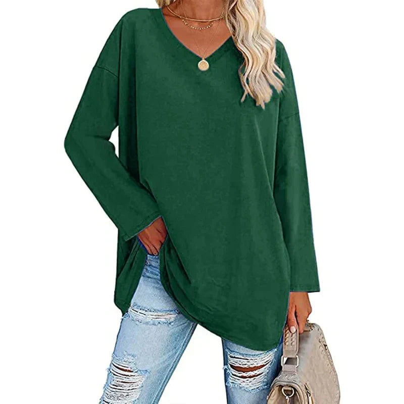 Drune | V-Ausschnitt Gestrickter Top für Damen - Stilvoller und Bequemer Pullover