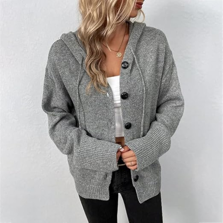 Drune | Cozy knitted cardigan with buttons for women