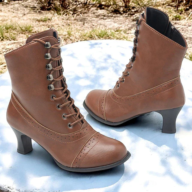 Vintage Komfort-Stiefel für Damen Drune Drune