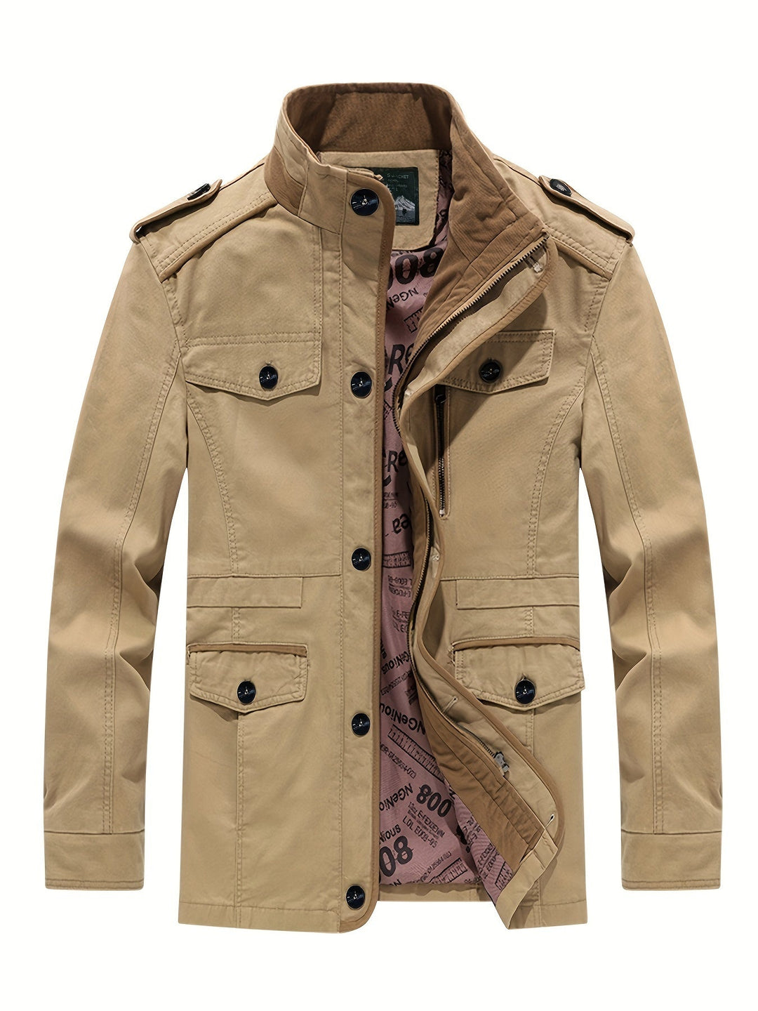 Drune | Winterjacke mit Reißverschluss für Herren - Ideal für Outdoor-Aktivitäten