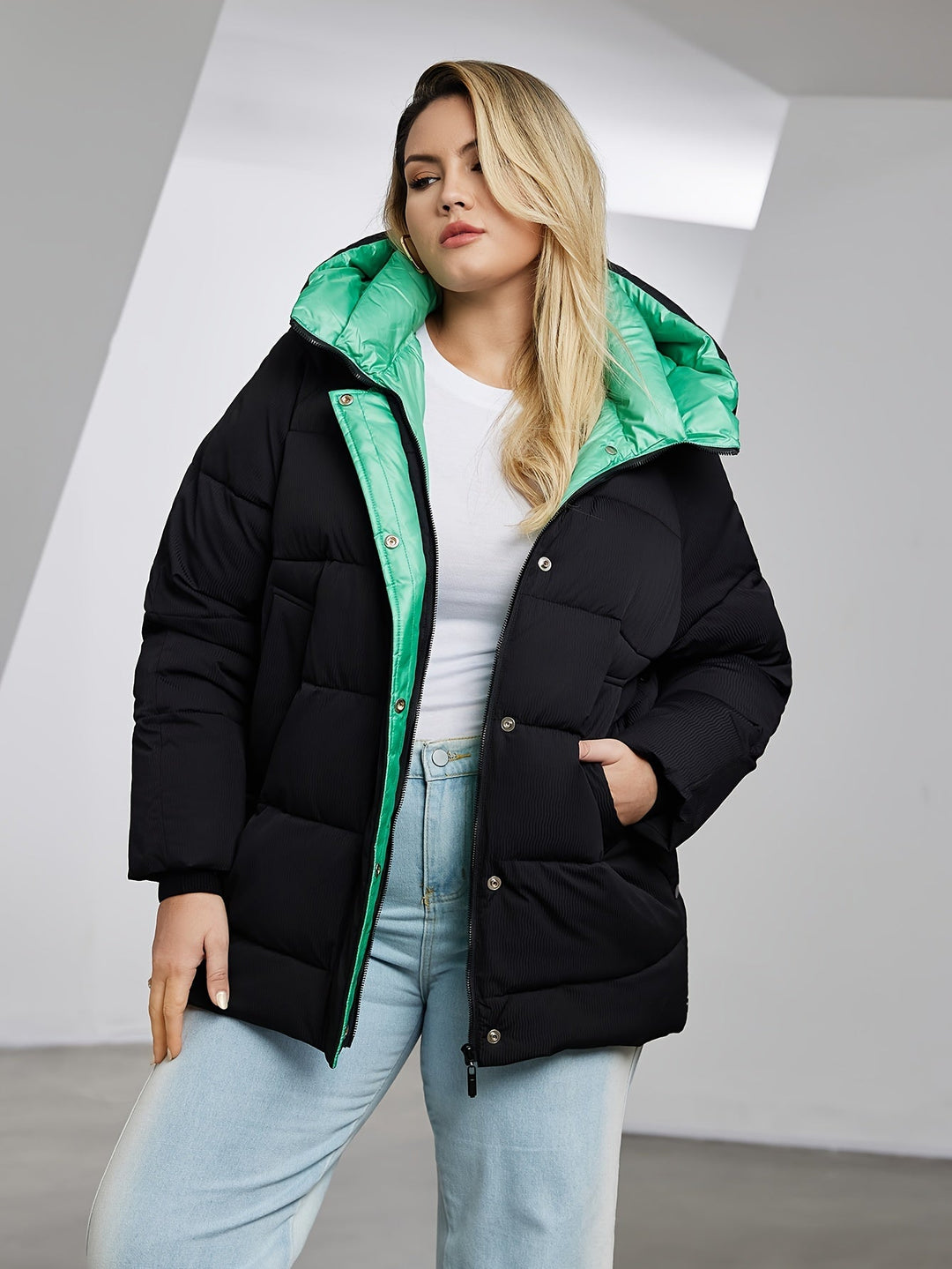 Drune | Warme und Lässige Daunenjacke mit Füllung für Frauen Ideal für Herbst Winter