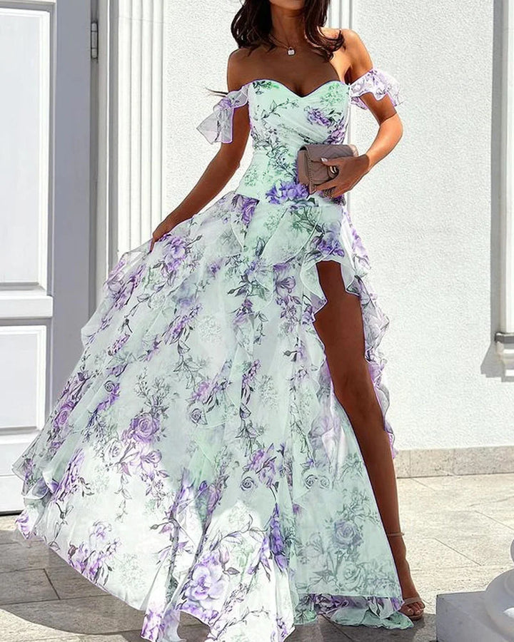 Drune | Elegantes Geblümtes Kleid