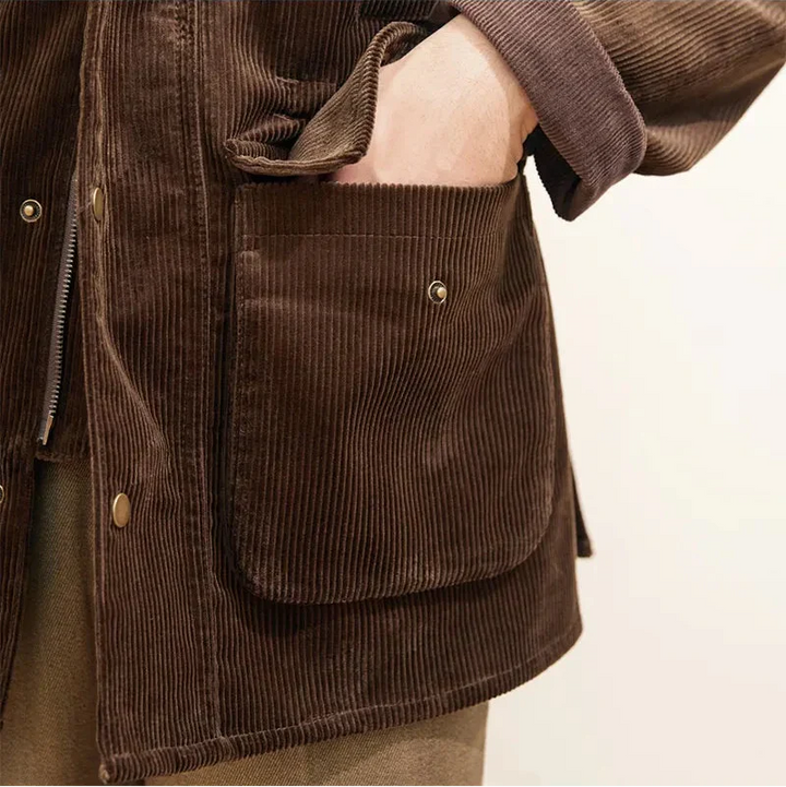 Drune | Luxuriöse Cordjacke für Herren im Herbststil
