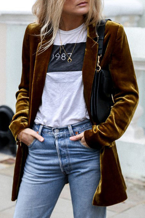 Drune | Blazer aus Samt im Streetstyle