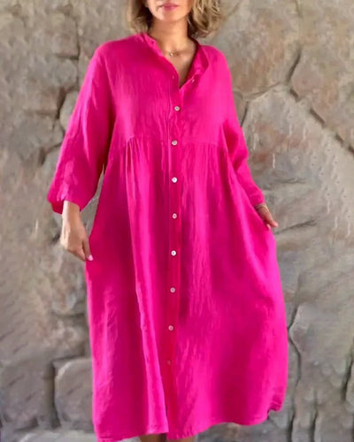 Drune | Hemdblusenkleid - Stilvolles Sommerkleid