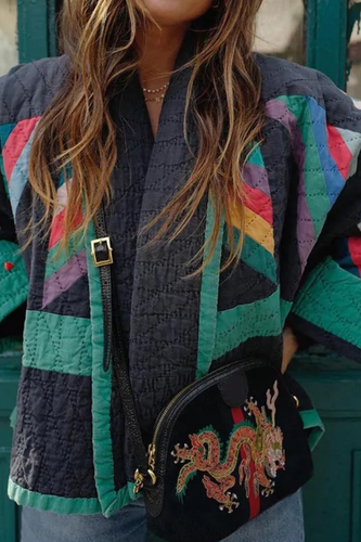 Drune | Bedruckte Patchwork Baumwolljacke