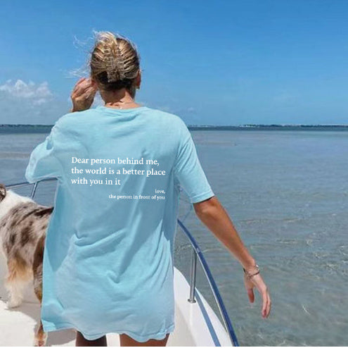 Drune | Damen T-Shirt Mit Rundhalsausschnitt Und Slogan