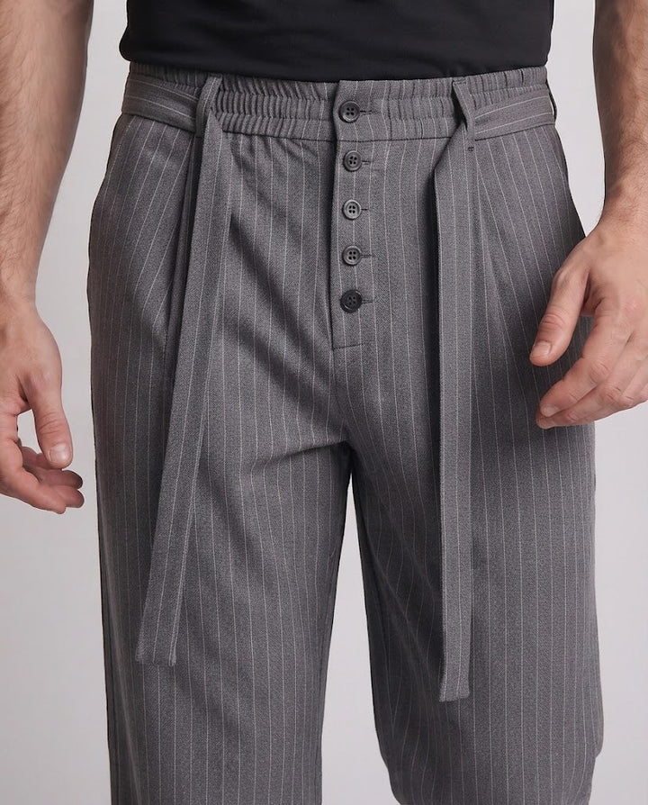 Herren Stylische Weite Stoffhose Drune