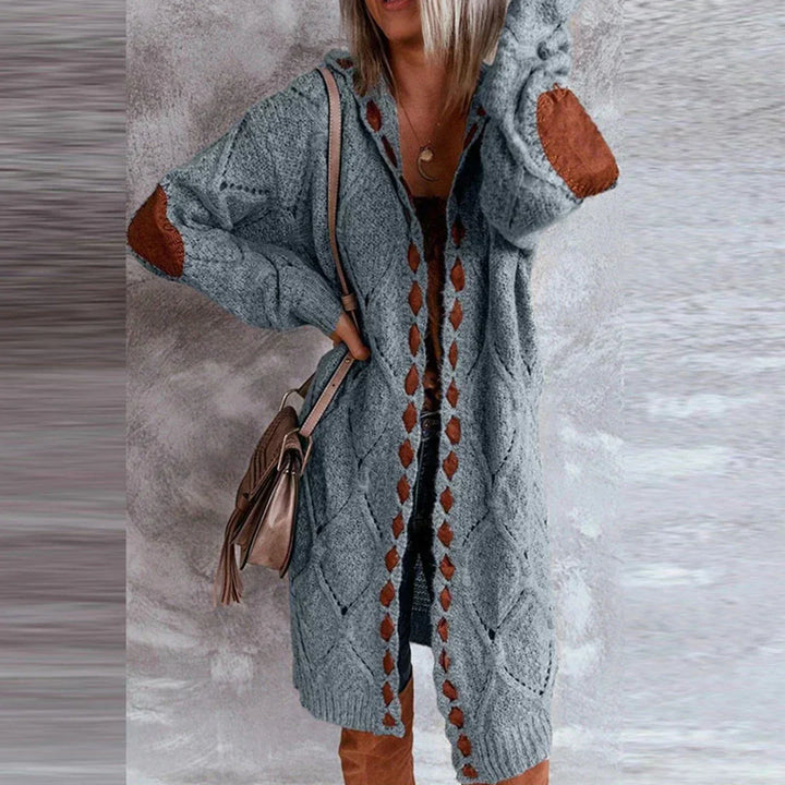 Drune | Modischer Strickpullover mit Kontrast-Patches
