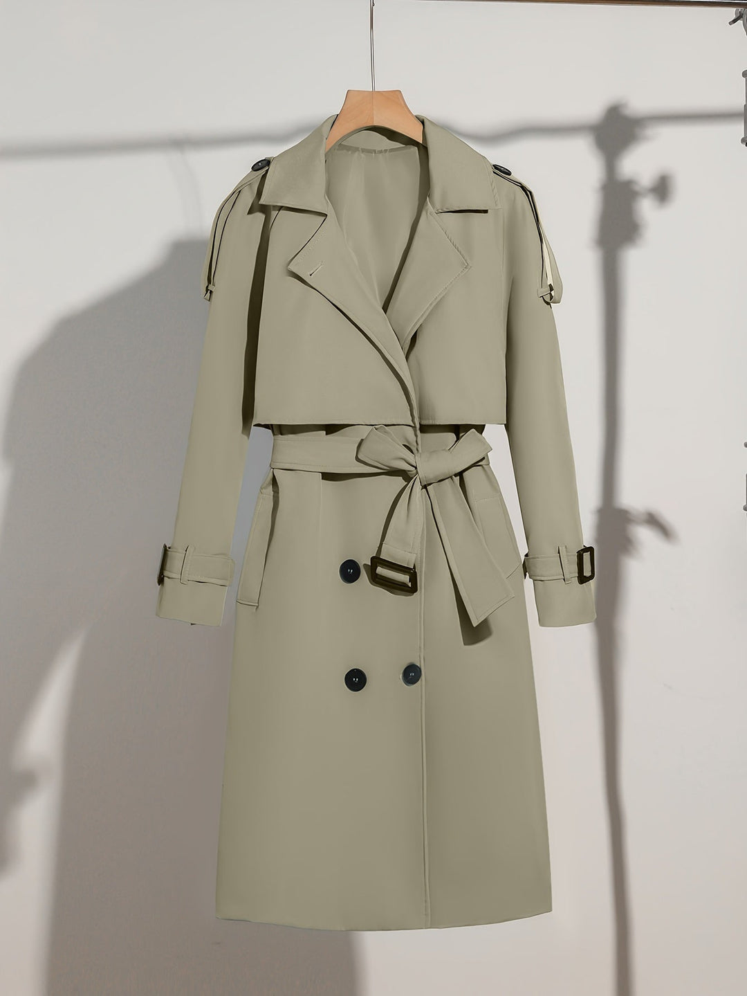 Drune | Mantel mit Gürtel-Design Casual Plus Size für Frauen Perfekt für lässige Tage