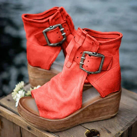 Drune | Boho Keilsandalen für Damen
